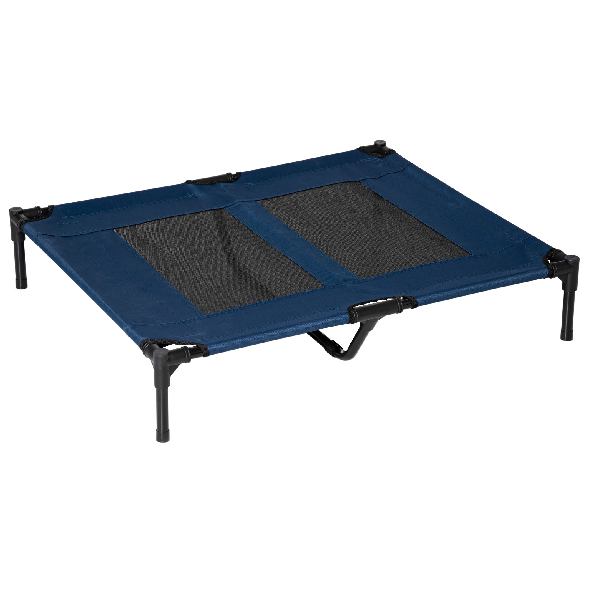 PawHut Elevated Dog Bed, Raised Dog Cot for XL Sized Dogs, Indoor & Outdoor, 36" x 30" x 7", Blue