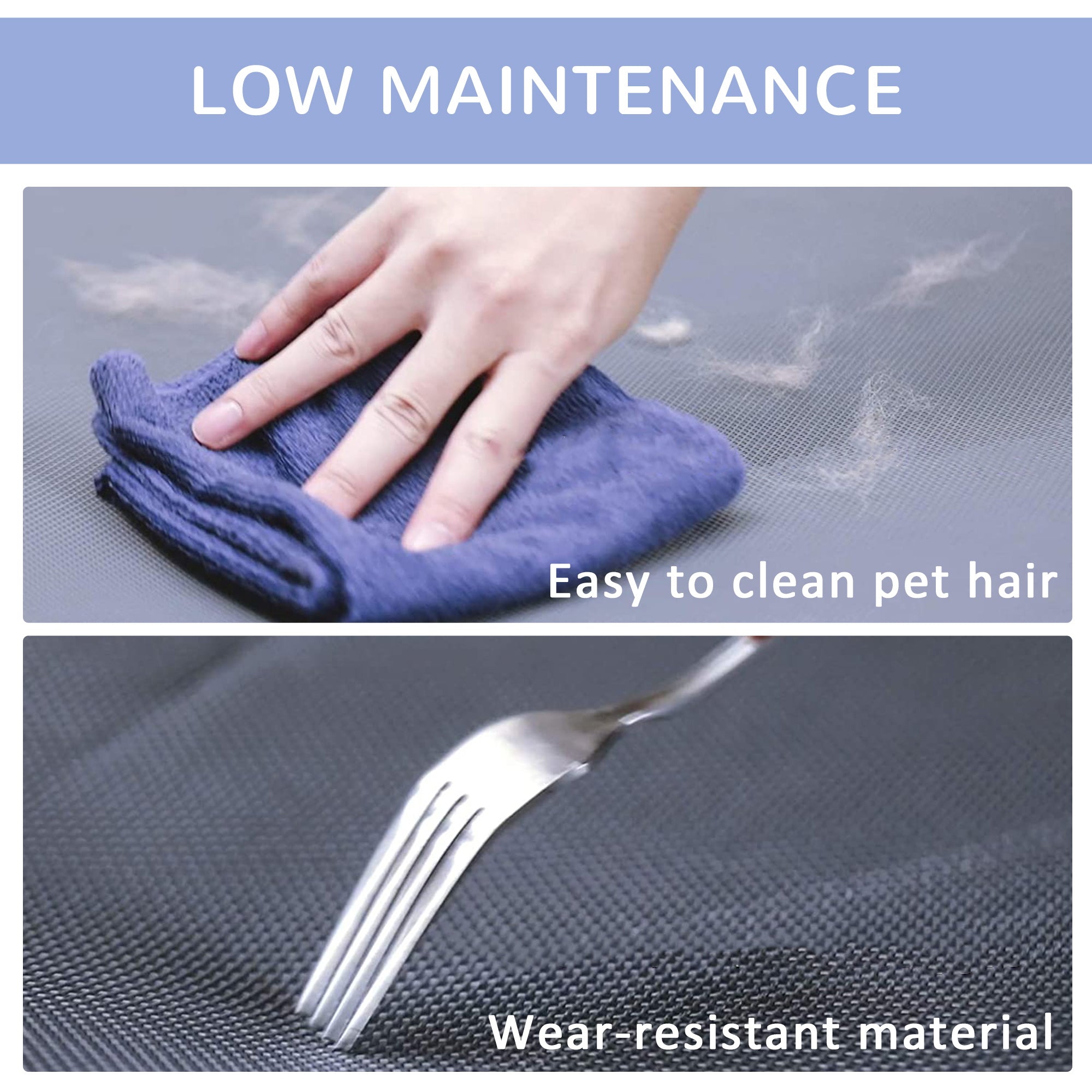 PawHut Elevated Dog Bed, Raised Dog Cot for XL Sized Dogs, Indoor & Outdoor, 36" x 30" x 7", Blue