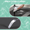 PawHut Elevated Dog Bed with Canopy, Cooling Dog Cot Bed for Camping, Portable Raised Pet Cot with Washable Breathable Mesh, for Indoor Outdoor, M & L Dogs, 36" x 30" x 35", Grey