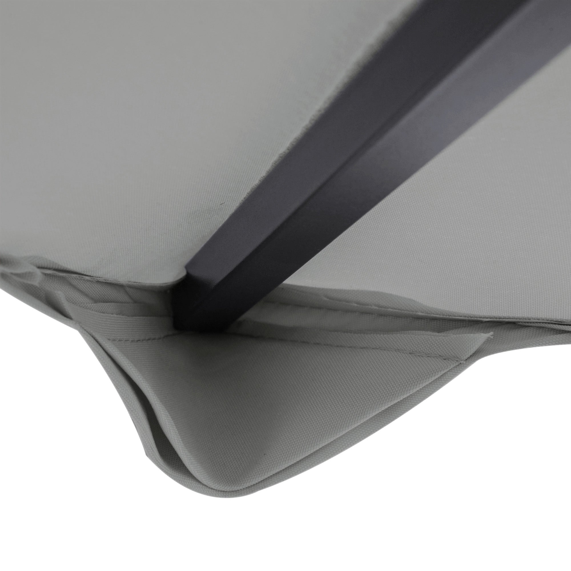 Outsunny 9.8' x 9.8' Square 2-Tier Gazebo Canopy Replacement Top Cover Outdoor Garden Sun Shade, Light Grey