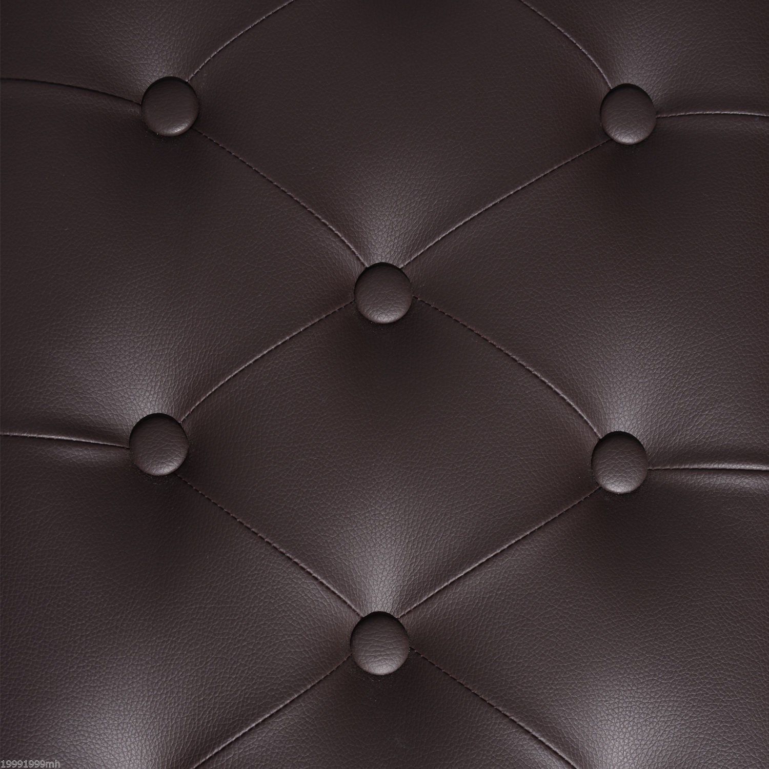 HOMCOM 30" Padded Storage Piano Bench Artist Keyboard Seat Faux Leather (Brown)