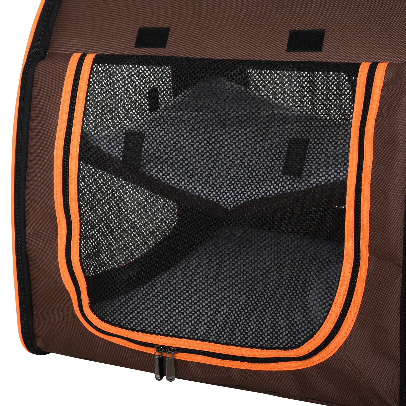 PawHut 39" Portable Soft-Sided Pet Cat Carrier with Divider, 2 Compartments, Soft Cushions, & Storage Bag,  Dark Gray