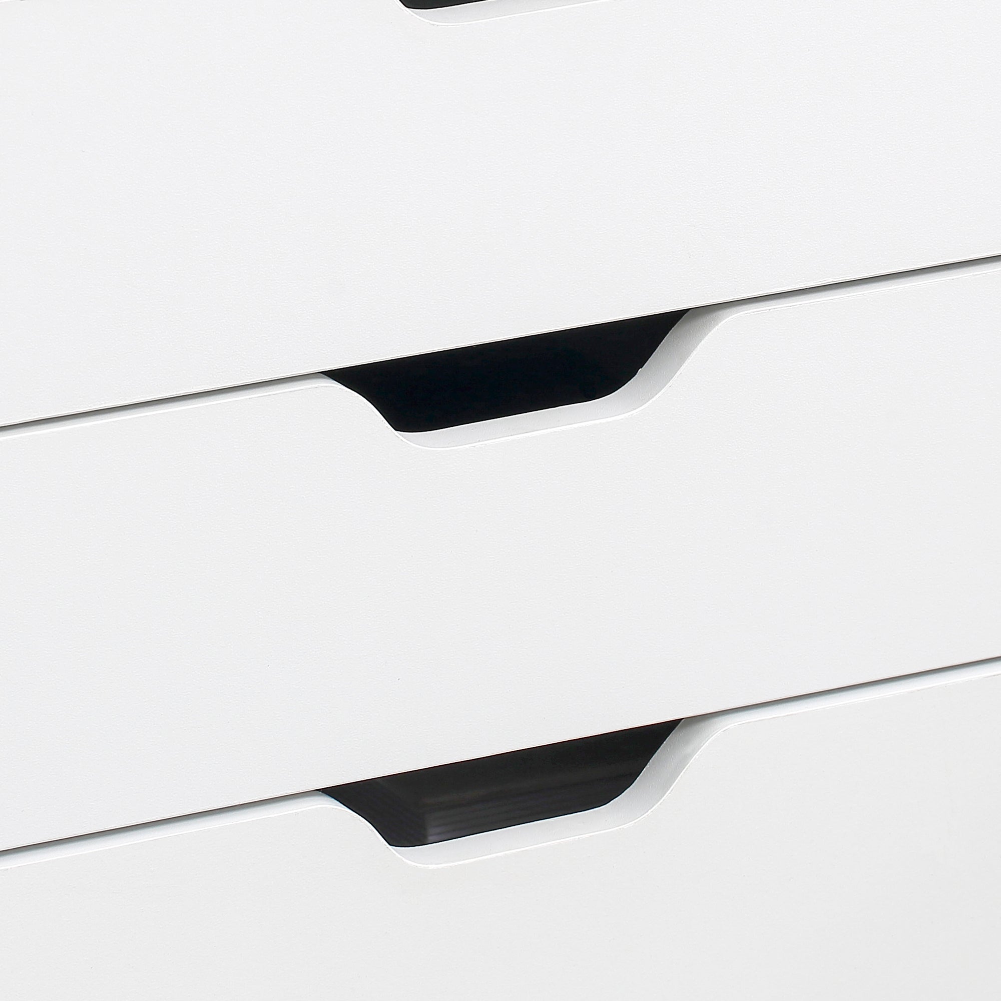 Vinsetto Vertical Filing Cabinet, 7-drawer File Cabinet, Mobile Office Storage Cabinet with Wheels for Home Office, White