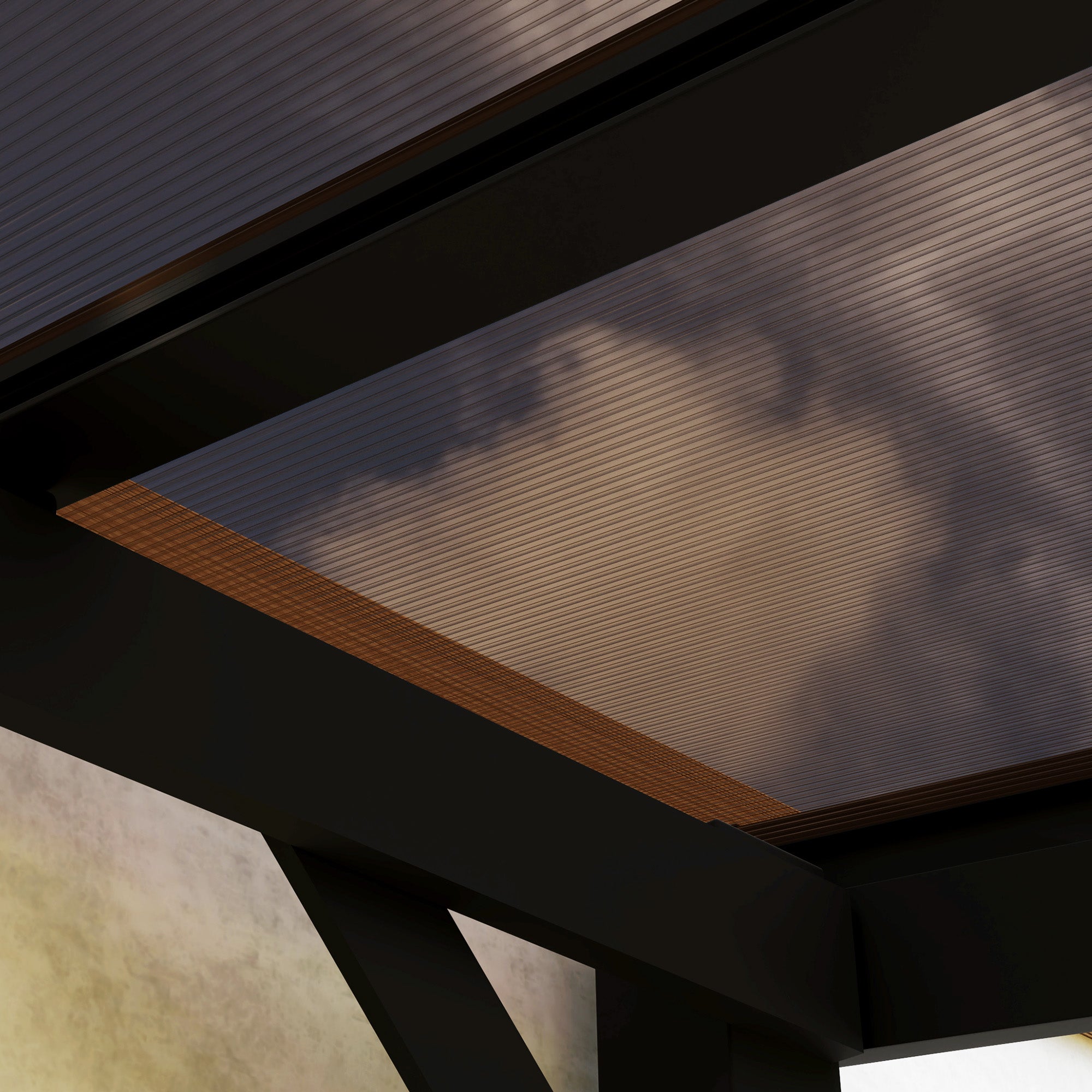 Outsunny 10' x 10' Outdoor Pergola with UPF 50+ and Waterproof Polycarbonate Roof, Wall-Mounted / Free Standing Hardtop Gazebo, Wind-resistant for Patio Deck Backyard, Dark Grey