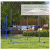 PawHut Set of 6 Dog Training Agility Gear Adjustable Jump Bar Pet Exercise Kit with Carrying Bag (Blue)