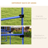 PawHut Set of 6 Dog Training Agility Gear Adjustable Jump Bar Pet Exercise Kit with Carrying Bag (Blue)