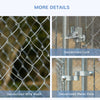 PawHut 172 Sq. Ft. Dog Playpen Outdoor, Walk-in Dog Run Kennel Puppy Exercise Pen with Galvanized Steel Frame, for Small and Medium Dogs, 13' x 13' x 6'