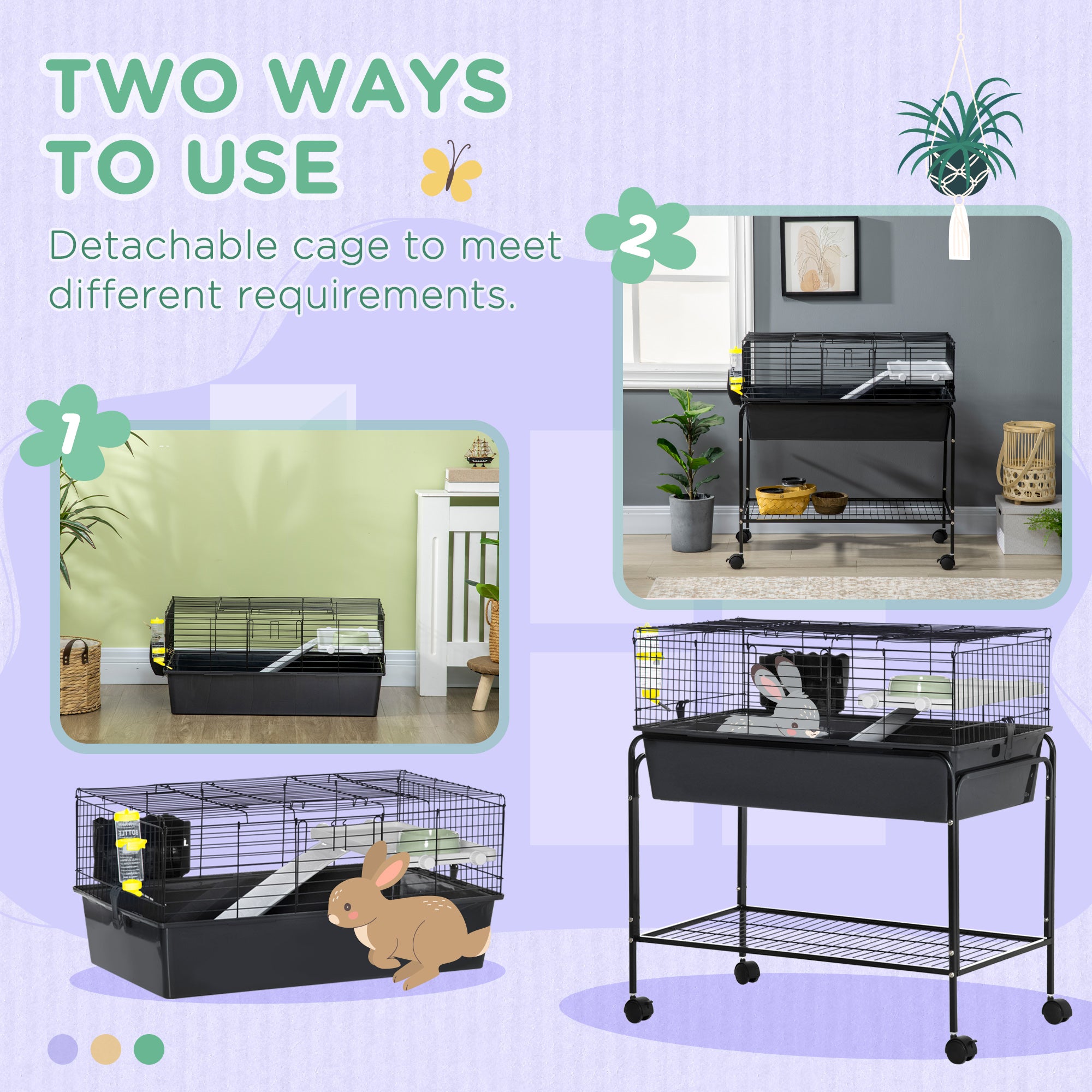 PawHut Small Animal Cage, 35