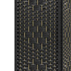 HOMCOM 4 Panel Room Divider, 5.6 ft Tall Folding Privacy Screen, Wave Fiber Freestanding Partition Wall Divider for Home Office, Black