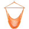 Outsunny Portable Hammock Chair, Hanging Woven Hammock Swing Chair Sleeping Bed for Outdoor Garden Yard Camping, Orange