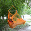 Outsunny Portable Hammock Chair, Hanging Woven Hammock Swing Chair Sleeping Bed for Outdoor Garden Yard Camping, Orange