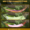 Outsunny 10.3ft Hammock Stand, Portable Hammock with Metal Frame, Adjustable Hammock Net Stand for String-style, Brazilian-style, Flat-style, Rope-style Hammocks, Black