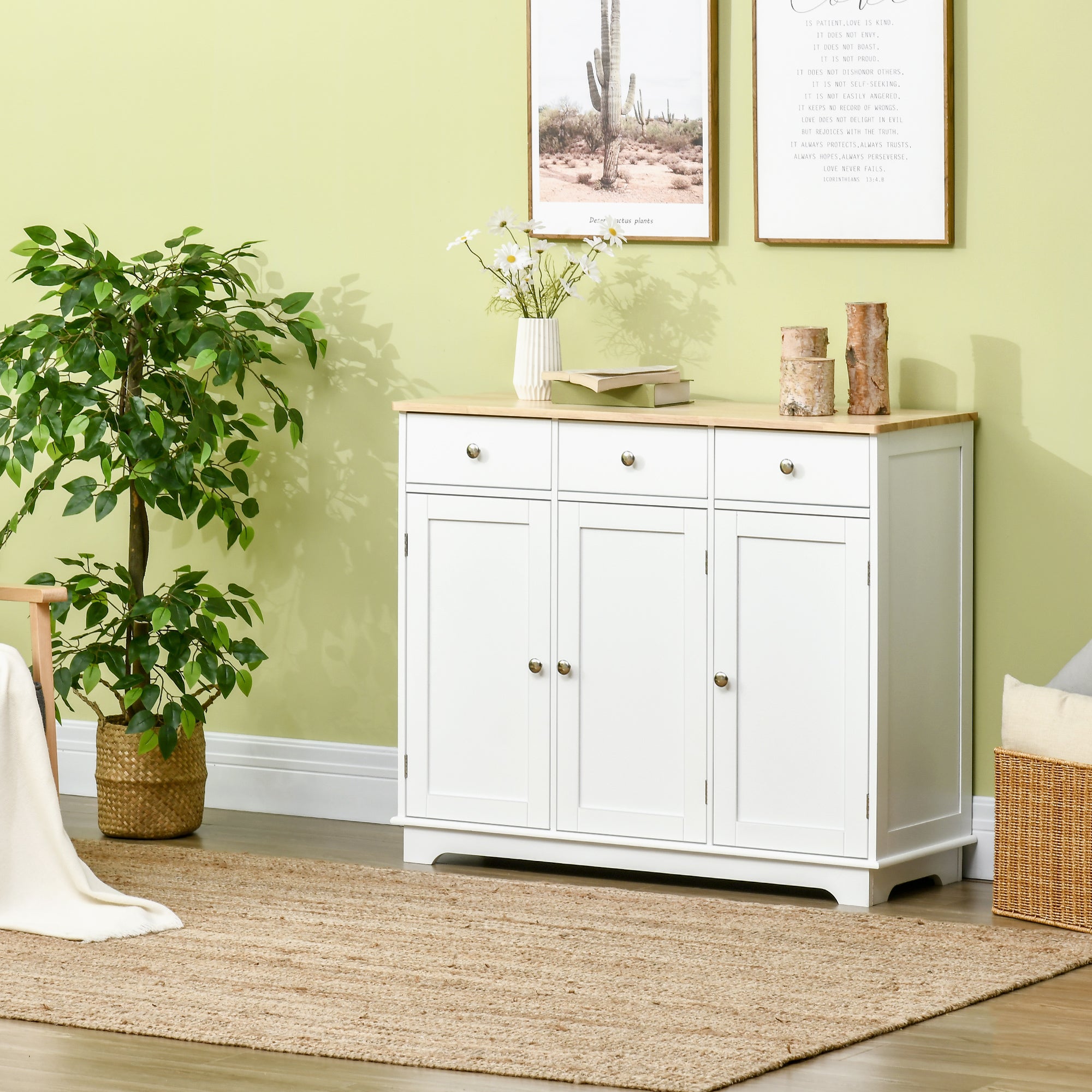 HOMCOM Sideboard Buffet Cabinet with Storage, 40