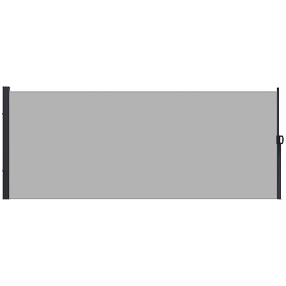 Outsunny 13' x 6' Retractable Side Awning, Garden Privacy Screen Divider, Full Cassette Windbreaker for Hot Tub, Balcony, Terrace, Pool, Light Grey