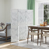 HOMCOM 5.6 FT. Tall 6-Panel Room Divider, Rustic White Panel Freestanding Folding Privacy Screen Panels, Partition Wall Divider for Indoor Bedroom Office, White