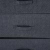 HOMCOM Linen Drawer Cabinet Organizer Storage Dresser Tower with 4 Removable Drawer Metal Frame Adjustable Feet for Living Room, Kitchen, Bathroom, Black