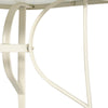 Outsunny 8 Pieces Patio Dining Set with Umbrella, Aluminum Frame Outdoor Patio Furniture Set with 6 Sling Chairs and Glass Top Rectangle Dining Table, Cream White