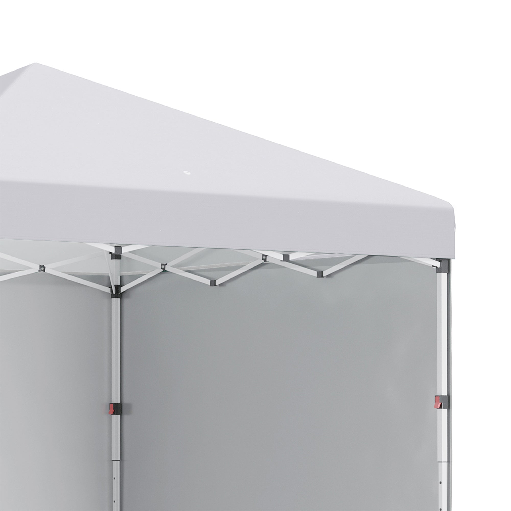 Outsunny 10' x 10' Pop Up Canopy Tent with Removable Sidewalls, Instant Shelter with Portable Roller Bag, 4 Sand Bags, Adjustable Height for Outdoor, Garden, Patio, White
