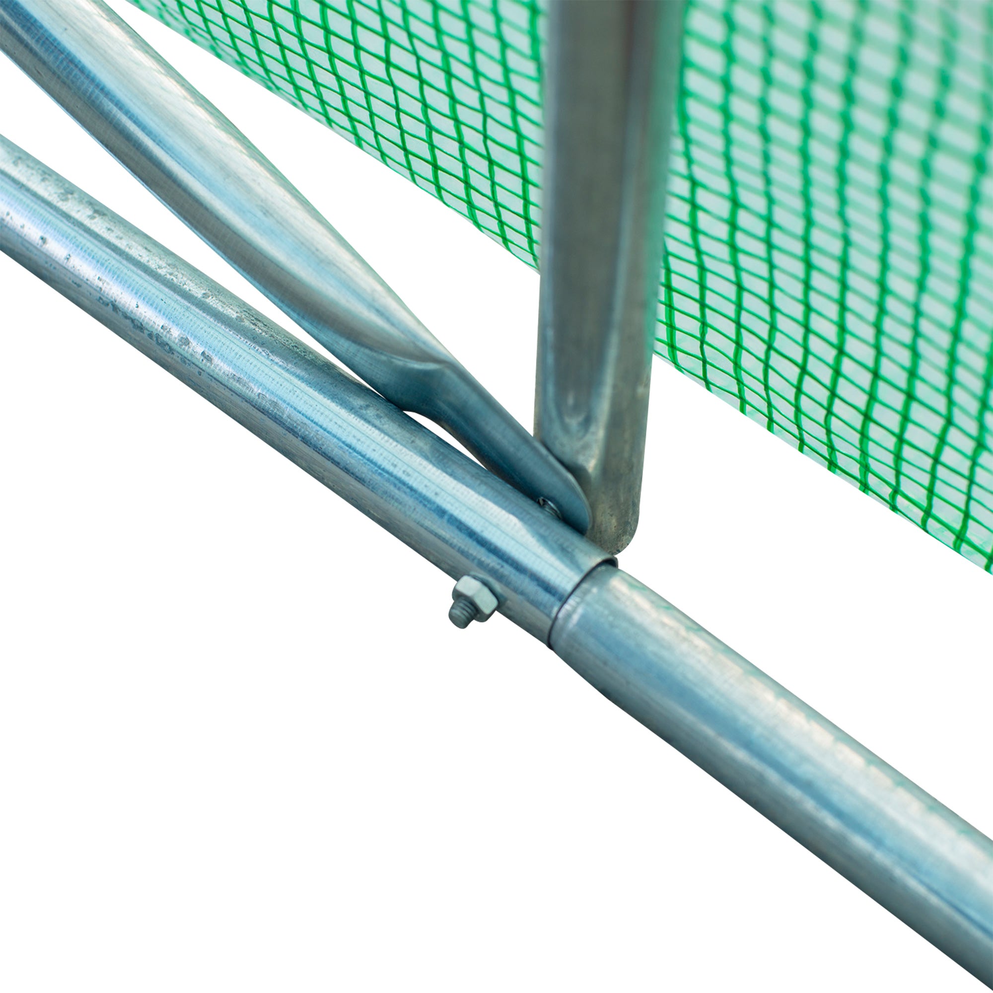 Outsunny 26' x 10' x 6.6' Large Walk in Tunnel Greenhouse Garden Plant Seed Green House Premium Steel Frame, Dark Green