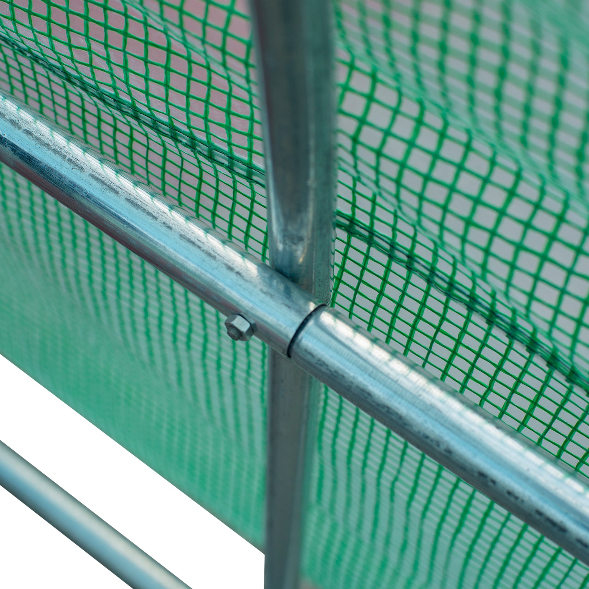 Outsunny 26' x 10' x 6.6' Large Walk in Tunnel Greenhouse Garden Plant Seed Green House Premium Steel Frame, Dark Green