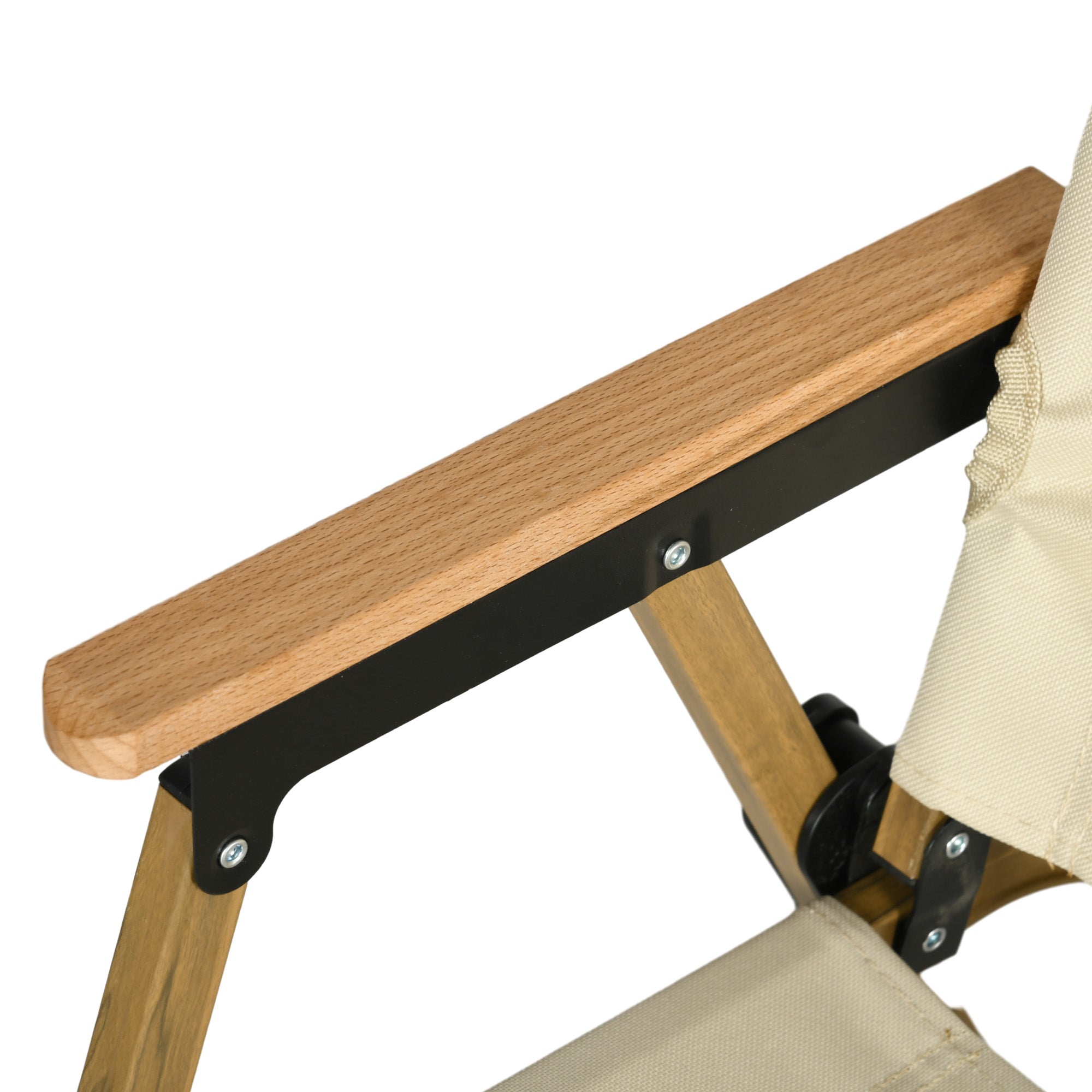 Outsunny Set of 2 Camping Chair, Lightweight Folding Chair, Portable Armchairs, Excellent for Festivals, Fishing, Beach and Hiking, Beige