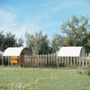PawHut Chicken Run, 24.9' x 9.2' Metal Chicken Coop with Waterproof and Anti-UV Cover, Door for 20-24 Chickens, Ducks, Rabbits, Sliver