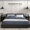HOMCOM Modern Nightstand Set of 2, Bedside Tables with 3 High Gloss Drawers for Bedroom, Black