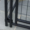 PawHut 6' x 4' x 6' Large Outdoor Dog Kennel Run Steel Fence with UV-Resistant Oxford Cloth Roof & Secure Lock