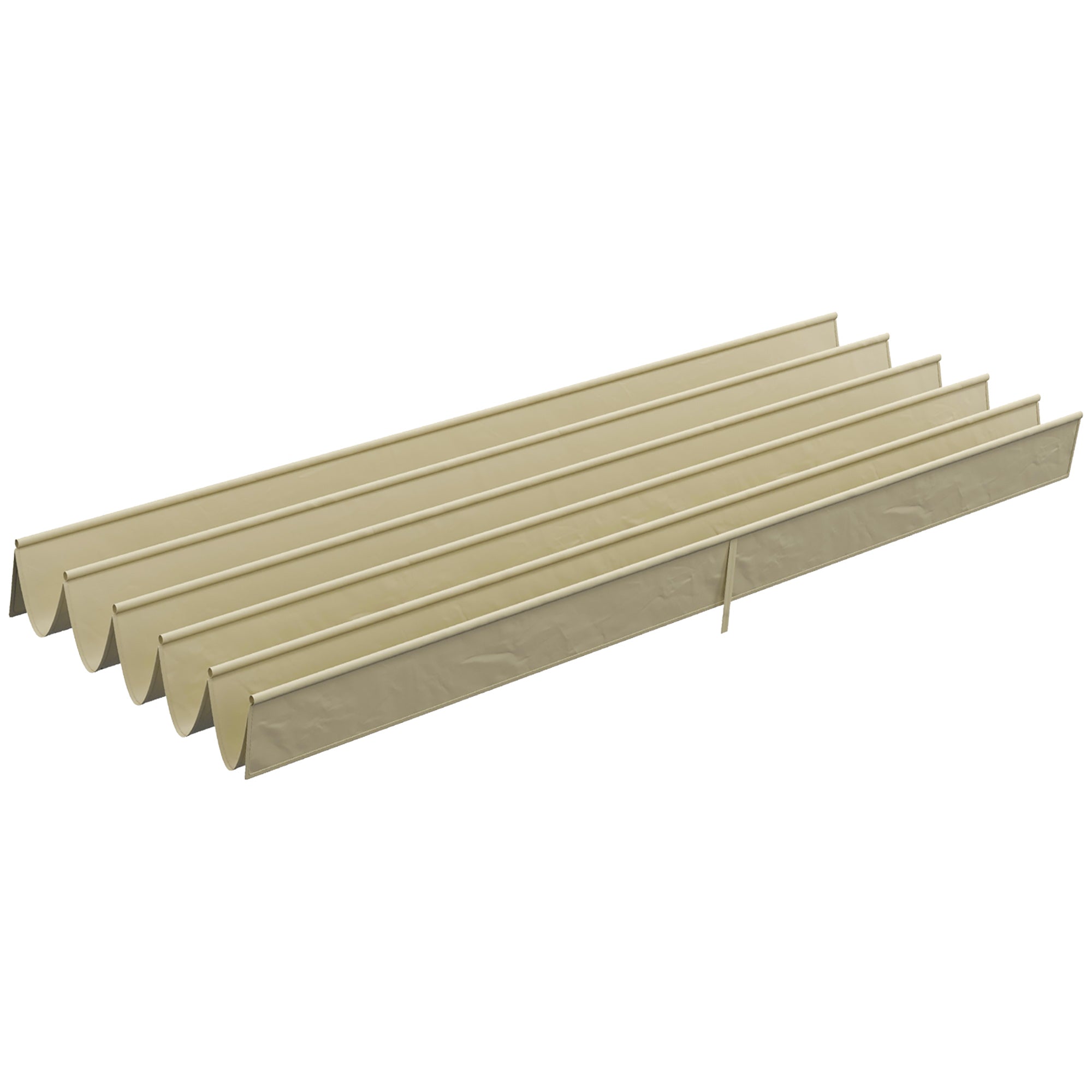 Outsunny Retractable Replacement Pergola Canopy for 10' x 13' Pergola, Pergola Cover Replacement, Beige