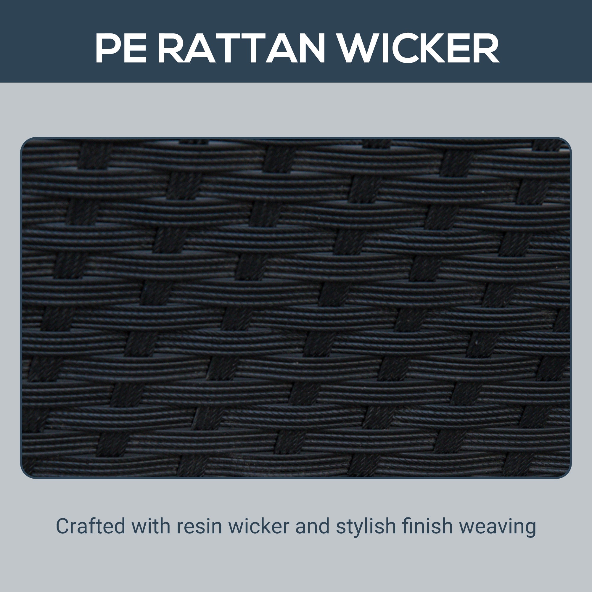 Outsunny 5 Pieces Wicker Patio Dining Set Outdoor Furniture Set with Removable Cushions, Glass Top Dining Table, PE Rattan Conversation Set for Garden Poolside Backyard, Cream