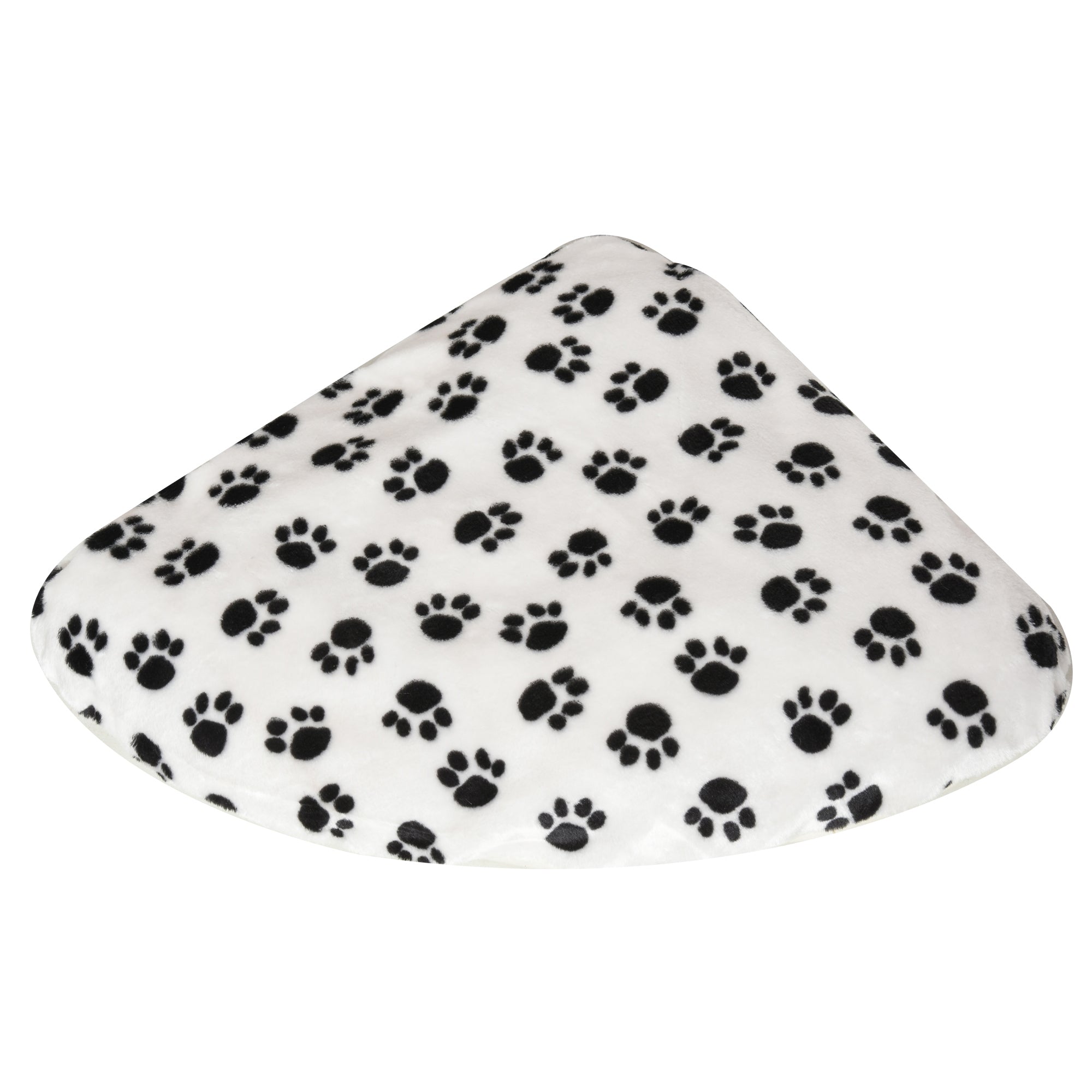 PawHut Wicker Raised Dog Bed Cat Sofa Elevated Couch Lifted Corner with Soft Plush Cushion Elevated Base Grey 58 x 58 x 28cm