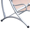Outsunny 3 Person Patio Swing Seats with Adjustable Canopy Outdoor Swing Chair Bench for Garden, Poolside, Beige