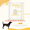 PawHut 30"-32" Extra Wide Pet Gate with Small Door, 35"H Dog Gate with Safety Gate Barrier, Stair Pressure Fit, Auto Close, Double Locking, for Doorways, Hallways, White