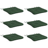Outsunny 6-Piece Patio Chair Cushions Pillows, Seat Replacement Patio Cushions Set with Ties, Button Tufted for Indoor Outdoor Garden Furniture, Dark Green