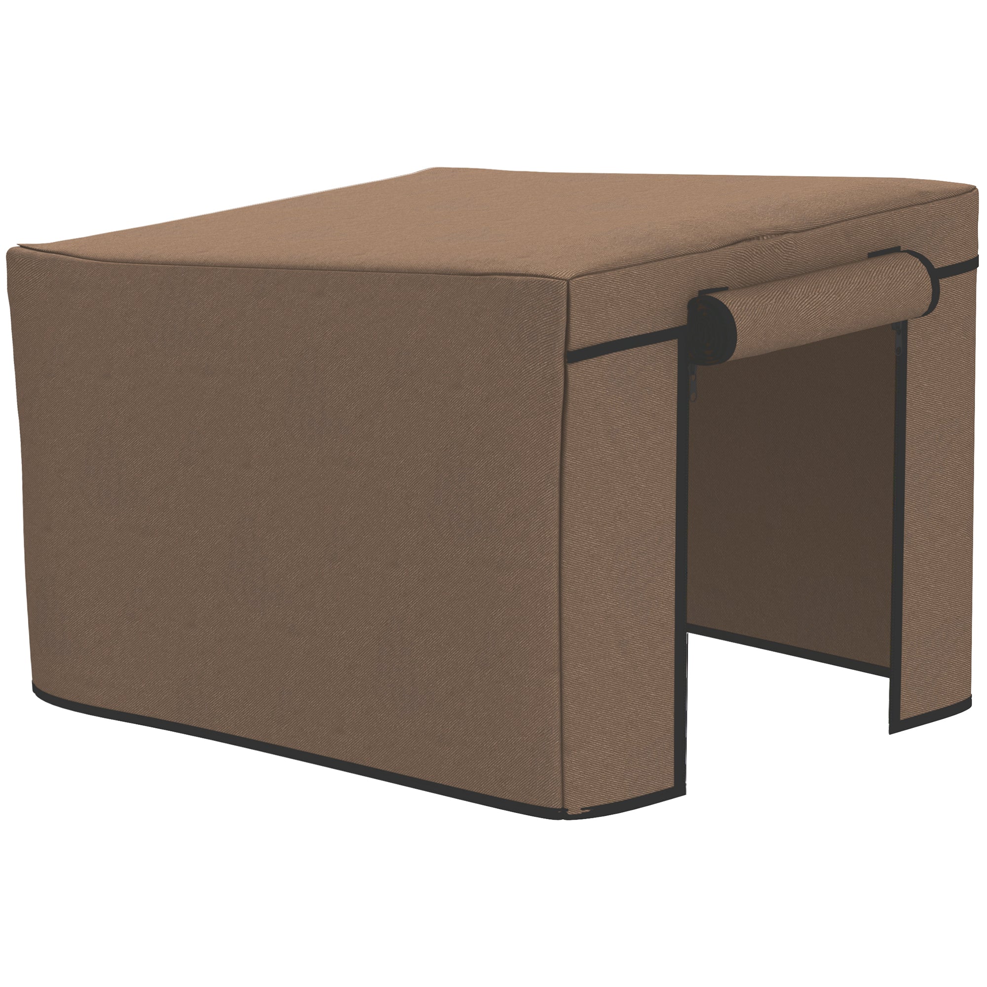 PawHut Rabbit Hutch Cover, Guinea Pig Hutch Cover 600D Waterproof Windproof, Outdoor Animal Hutch Cover Fit the X-D2-0047 and Similar Model Rabbit Hutch, 43 x 52 x 37 cm, Brown