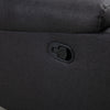 HOMCOM Loveseat Recliner Sofa, 2 Seater Reclining Chair with Footrest and Split Backrest, Dark Grey