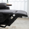 HOMCOM Loveseat Recliner Sofa, 2 Seater Reclining Chair with Footrest and Split Backrest, Dark Grey