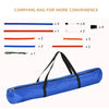 PawHut Dog Pet Agility Training Kit High Jump Weave Pole Ring Obedience Training Set Adjustable Equipment Portable
