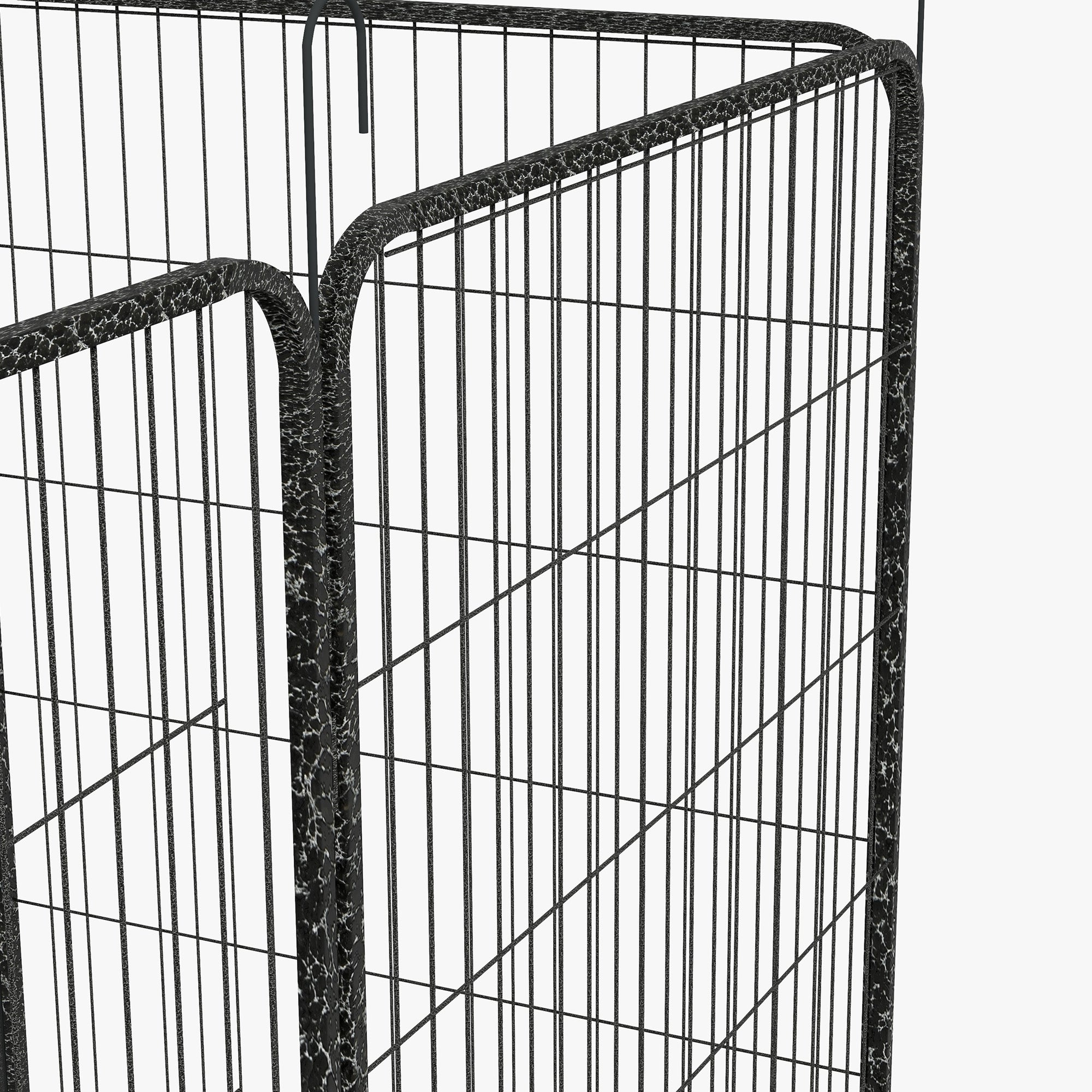 PawHut Dog Pen 12 Panels Puppy Pen Heavy Duty Pet Playpen for Indoor Outdoor for Dogs, Rabbits, Ducks 100cm High