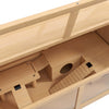 PawHut Wooden Hamster Cage, 33.5"L Hamster Habitat, Small Animal Cage for Syrian Drawf Hamster Gerbils Mice with Suspension Bridge, Ladders, Openable Top, Platform, Natural Wood