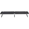 Outsunny Folding Camping Cot for Adults Portable Outdoor Sleeping Bed for Office Beach Home, Black