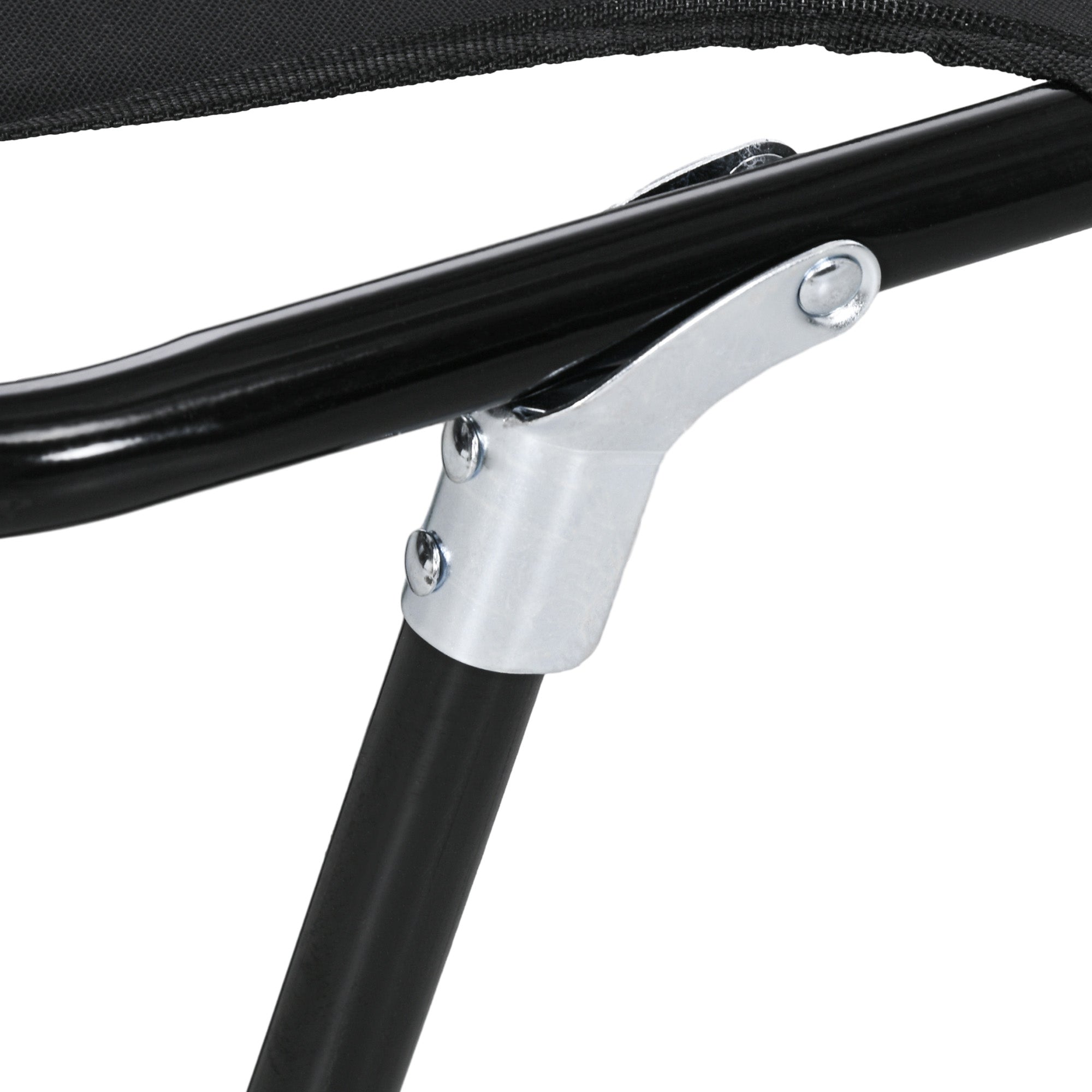 Outsunny Folding Camping Cot for Adults Portable Outdoor Sleeping Bed for Office Beach Home, Black