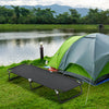 Outsunny Folding Camping Cot for Adults Portable Outdoor Sleeping Bed for Office Beach Home, Black