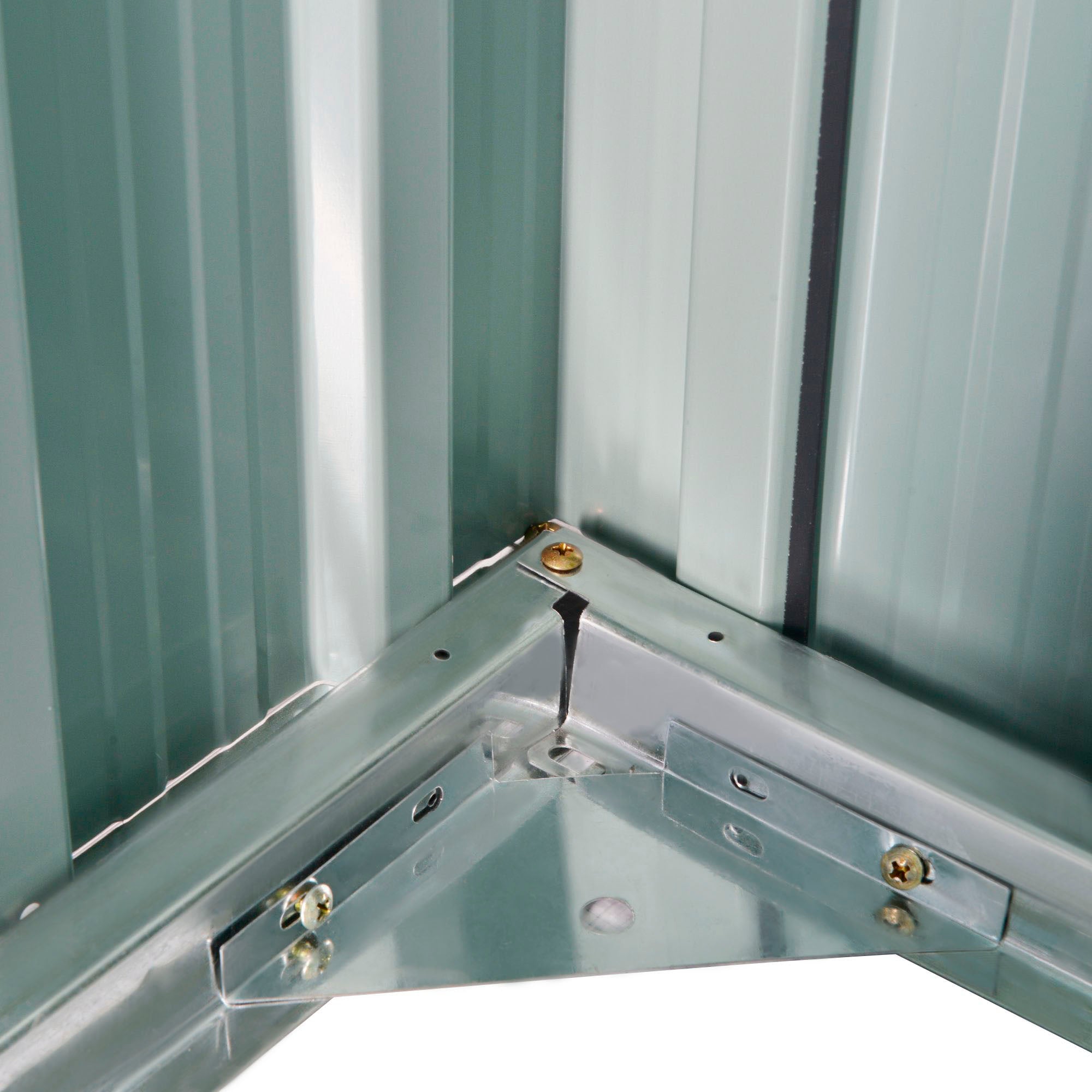 Outsunny 5' x 3' Metal Storage Shed, Garden Tool House with Double Doors for Backyard, Patio Lawn