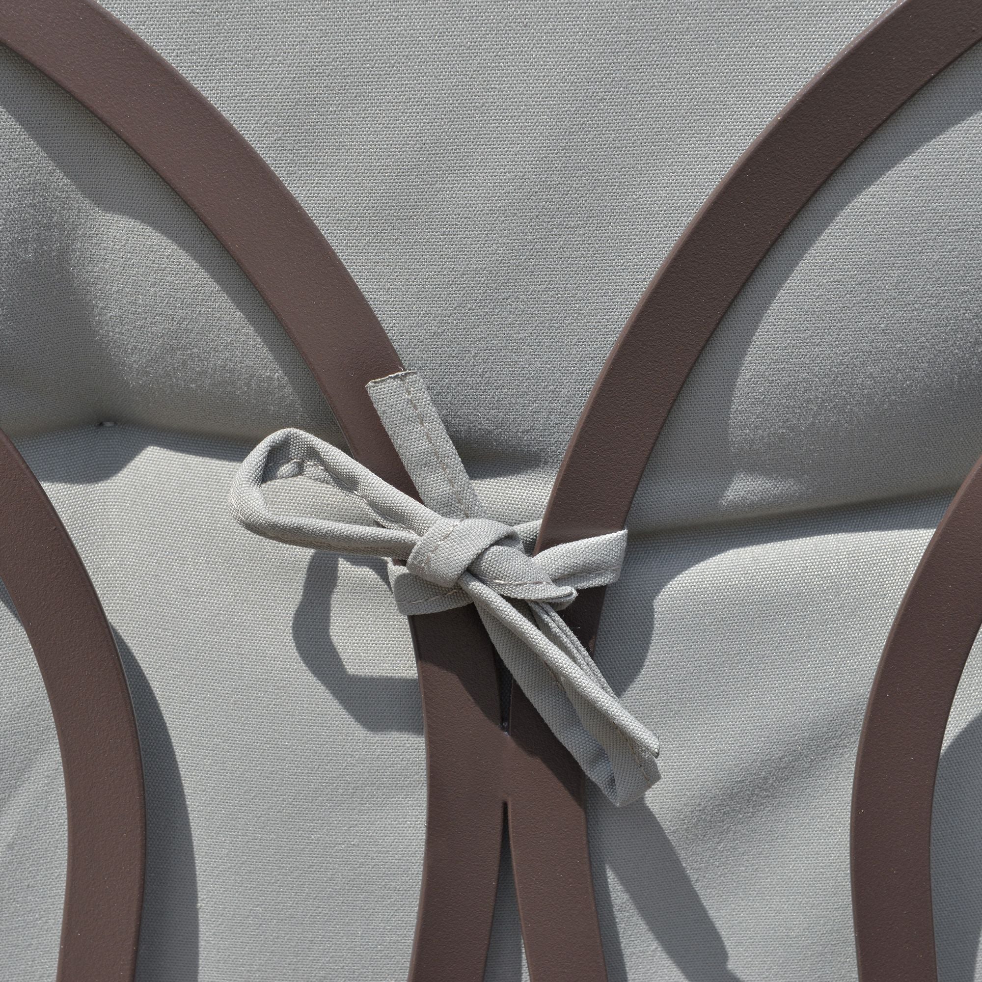 Outsunny 3 Seater Porch Swing Heavy Duty Outdoor Swing Chair Outdoor Lounge Hammock Cushioned Seat w/ Tilt Canopy, Light Grey