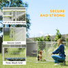PawHut Outdoor Dog Kennel with Waterproof & UV-Resistant Cover, Dog Run with Secure Lock for Small Medium Large Dogs, 19.7' x 7.5' x 4.9'
