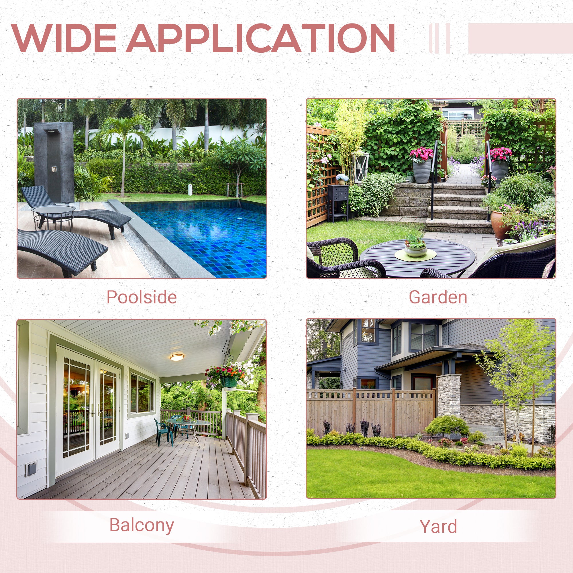 Outsunny Rattan Coffee Table Folding Patio Outdoor Side Table Wicker for Balcony, Porch, Poolside, 15.75"x15.75"x15.75", Black