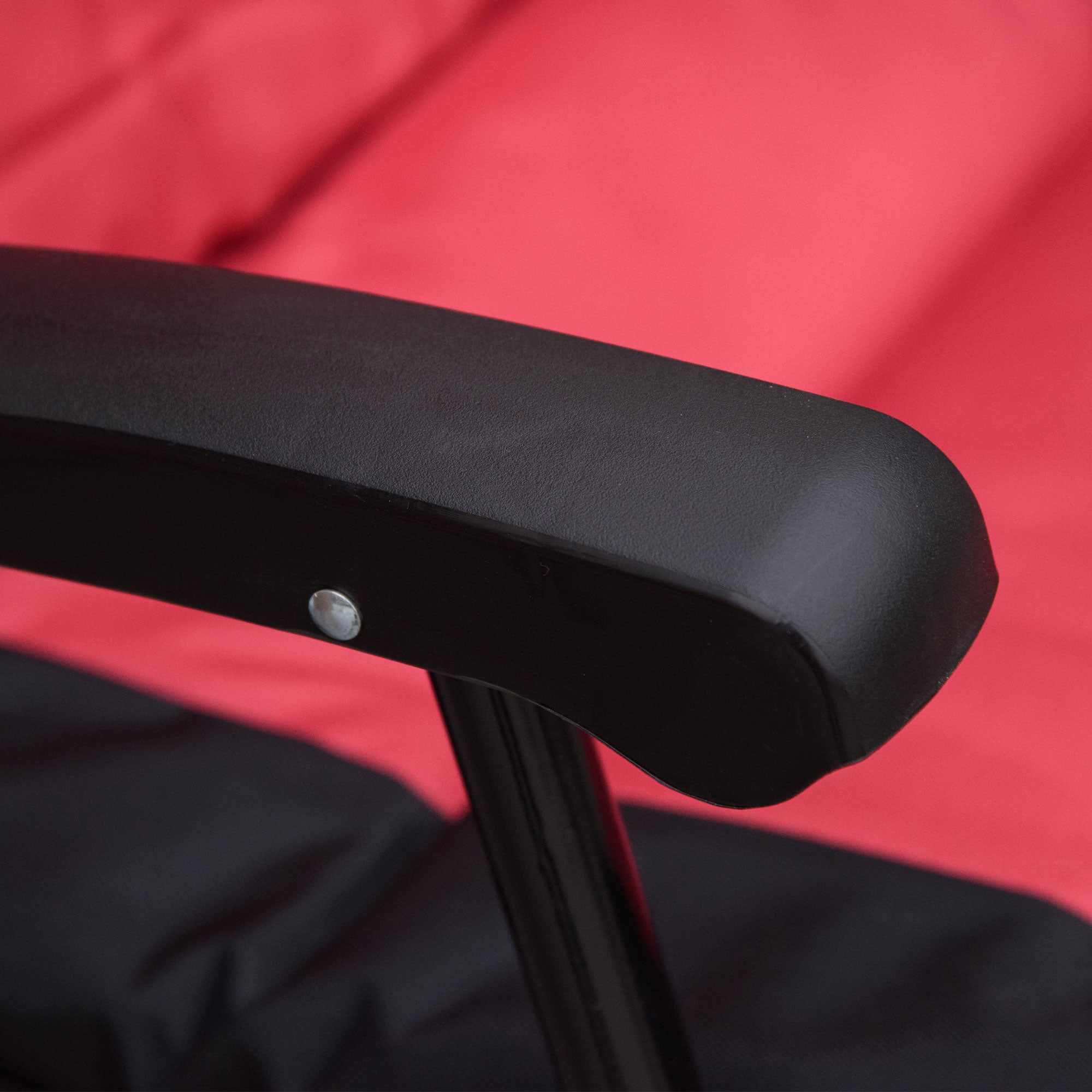 Outsunny 2pc Patio Foldable Rocking Chair Set w/ Soft Padded Seat, Backrest, and Headrest for park, backyard, garden, Red