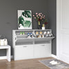 HOMCOM Shoe Cabinet for Entryway Hallway Shoe Organizer with 4 Flip Drawers and Adjustable Shelves for 24 Pairs of Shoes, White