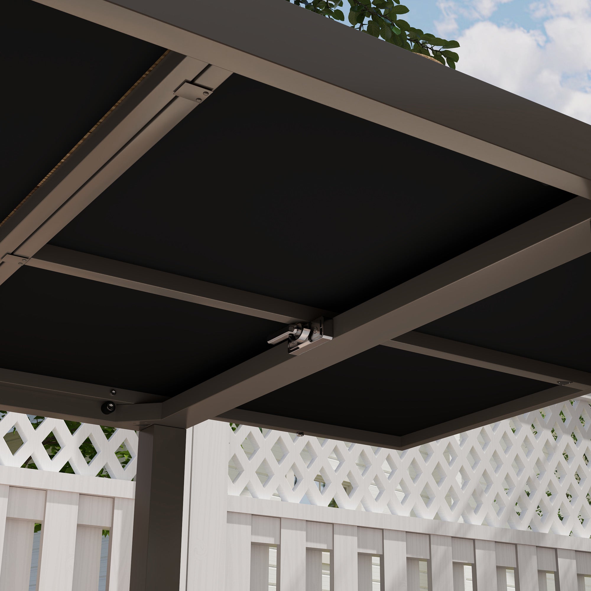 Outsunny Extendable Patio Dining Table, 63"-94.5" Adjustable Outdoor Dining Table for 6-8 Person, Rectangular Table with Aluminium Edging, Steel Frame, for Porch, Deck, Garden